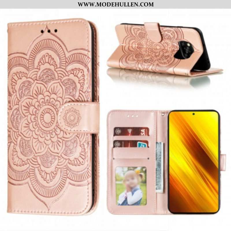 Flip Case Für Poco X3 / X3 Pro / X3 NFC Vollständiges Mandala