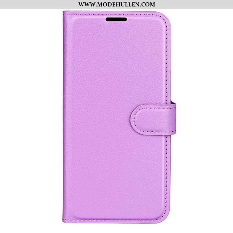 Flip Case Für Realme 9i Klassischer Magnetverschluss Aus Kunstleder