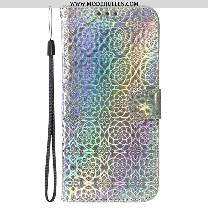 Flip Case Für Realme C35 Mit Kordel Riemchen-disco-stil