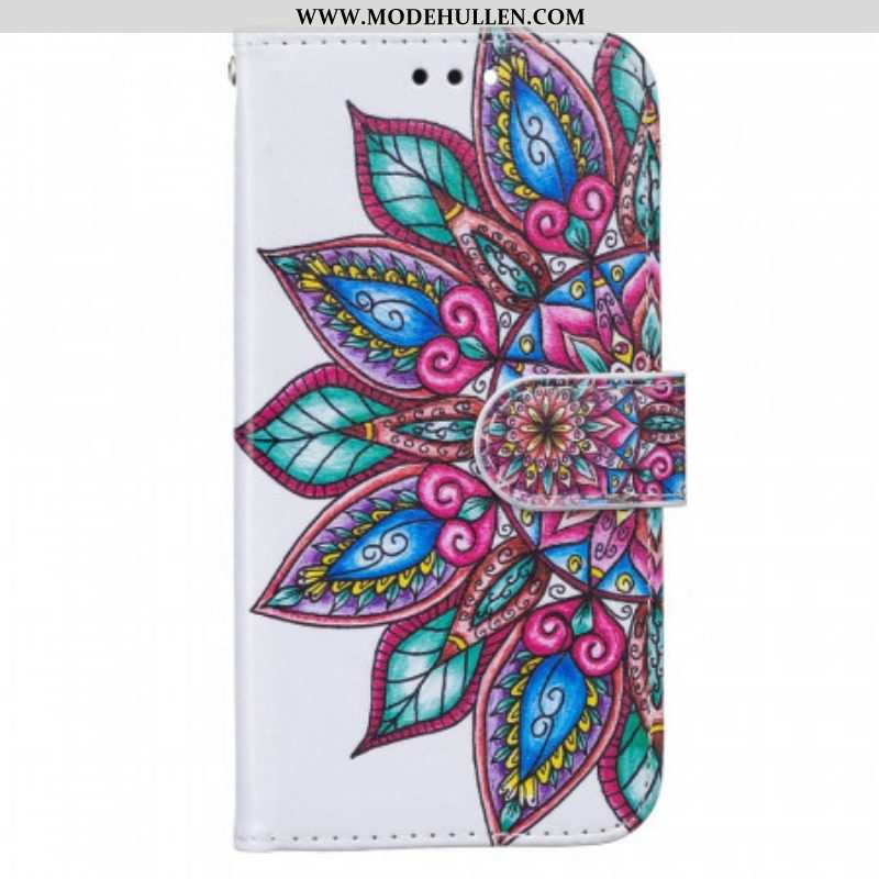 Flip Case Für Samsung Galaxy A13 5G / A04s Gezeichnetes Mandala