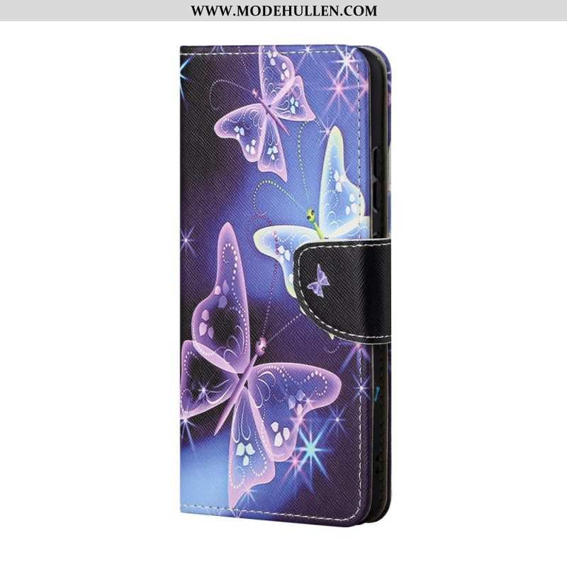 Flip Case Für Samsung Galaxy A13 5G / A04s Souveräne Schmetterlinge
