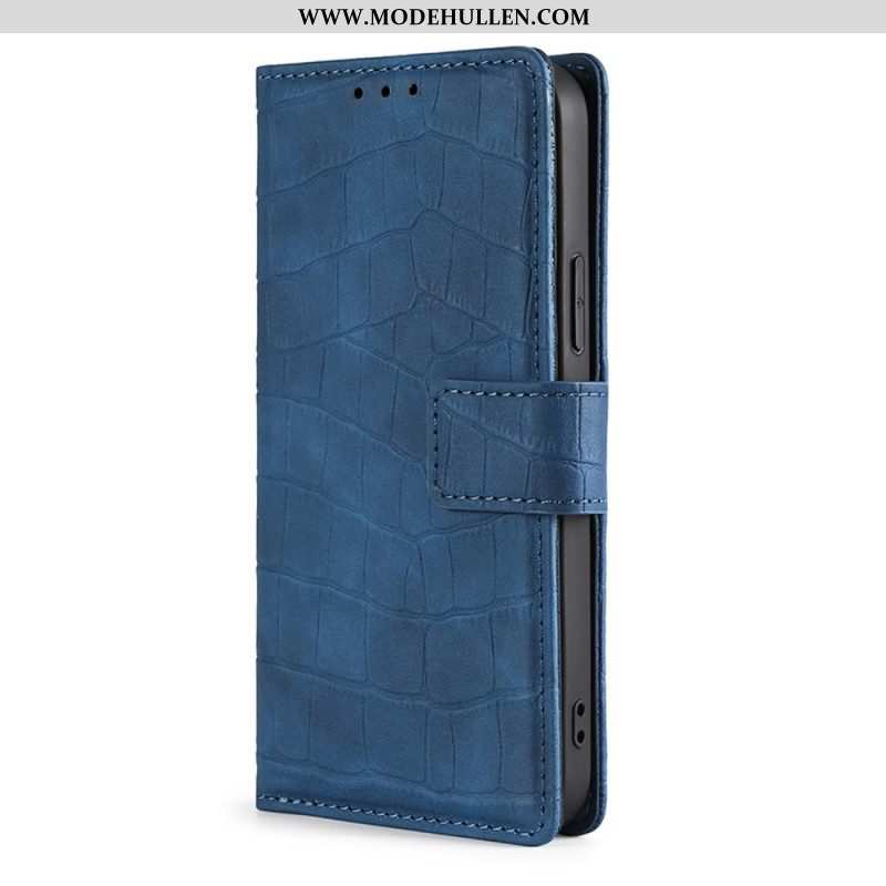Flip Case Für Samsung Galaxy A13 Krokodilhaut-effekt