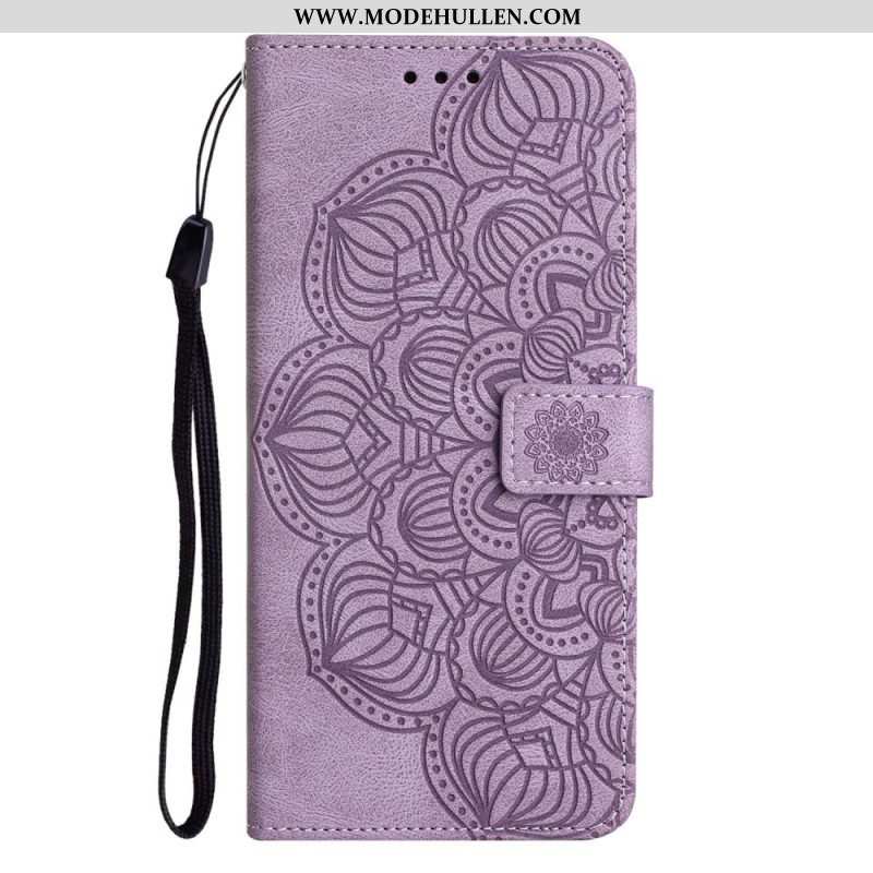 Flip Case Für Samsung Galaxy A13 Mit Kordel Vintage-riemchen-mandala