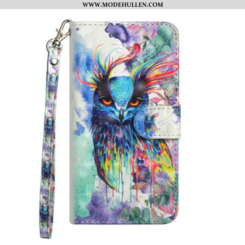 Flip Case Für Samsung Galaxy A42 5G Aquarellvogel