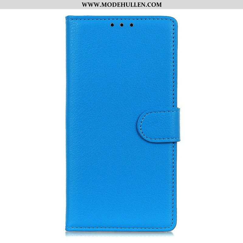 Flip Case Für Samsung Galaxy A42 5G Litschi-textur