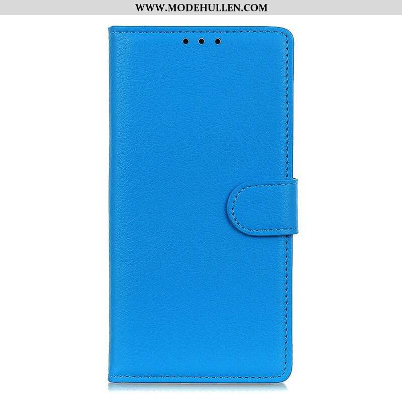 Flip Case Für Samsung Galaxy A42 5G Litschi-textur