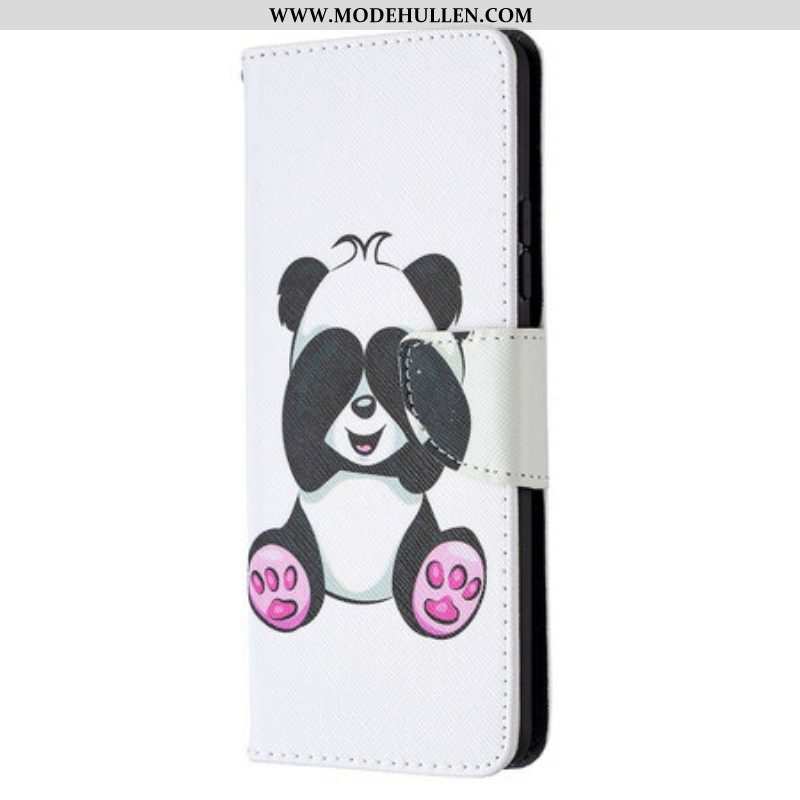 Flip Case Für Samsung Galaxy A42 5G Panda-spaß