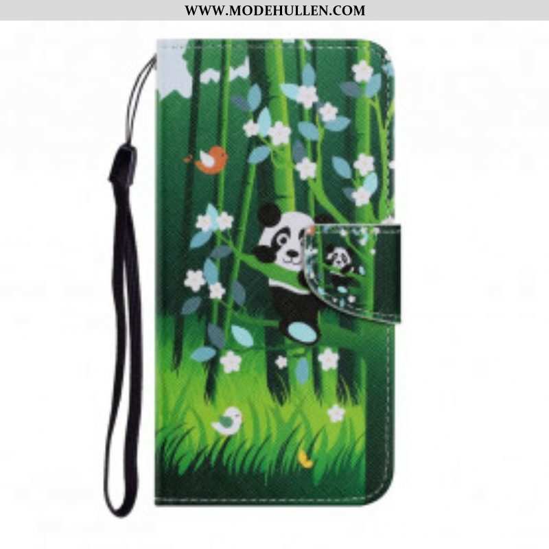 Flip Case Für Samsung Galaxy A52 4G / A52 5G / A52s 5G Panda-spaziergang