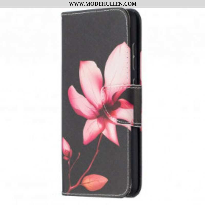 Flip Case Für Samsung Galaxy A52 4G / A52 5G / A52s 5G Pinke Blume