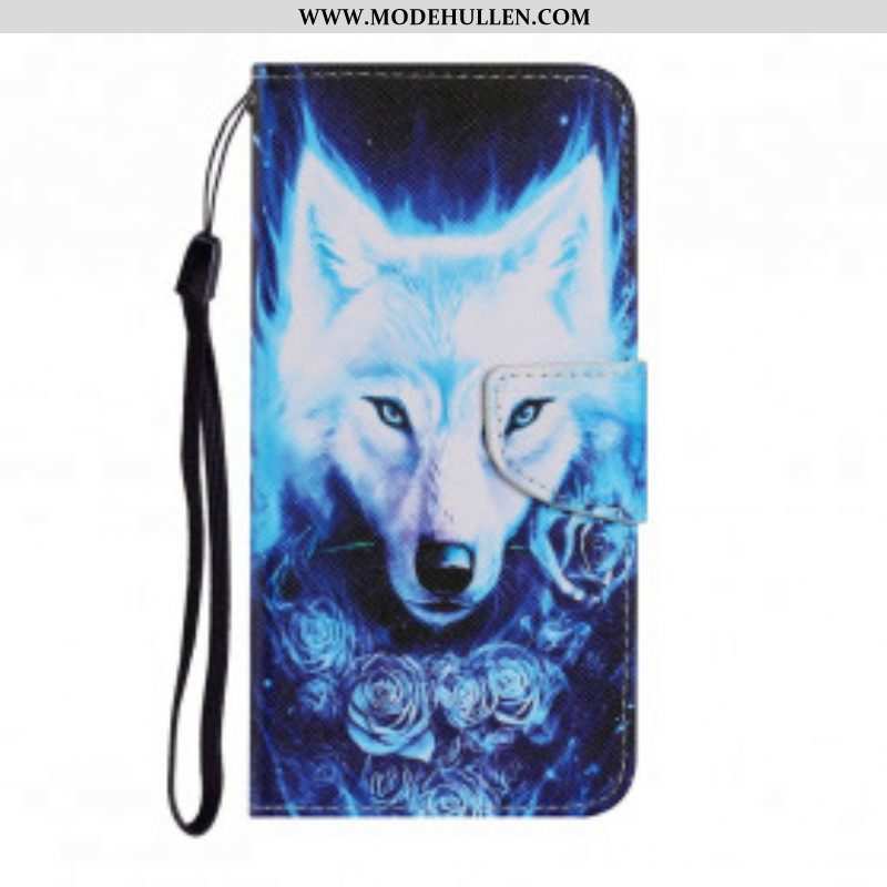 Flip Case Für Samsung Galaxy A52 4G / A52 5G / A52s 5G Weißer Wolf