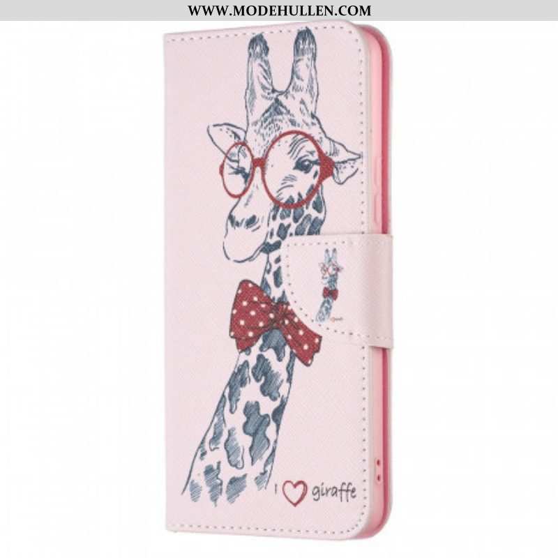 Flip Case Für Samsung Galaxy A53 5G Kluge Giraffe