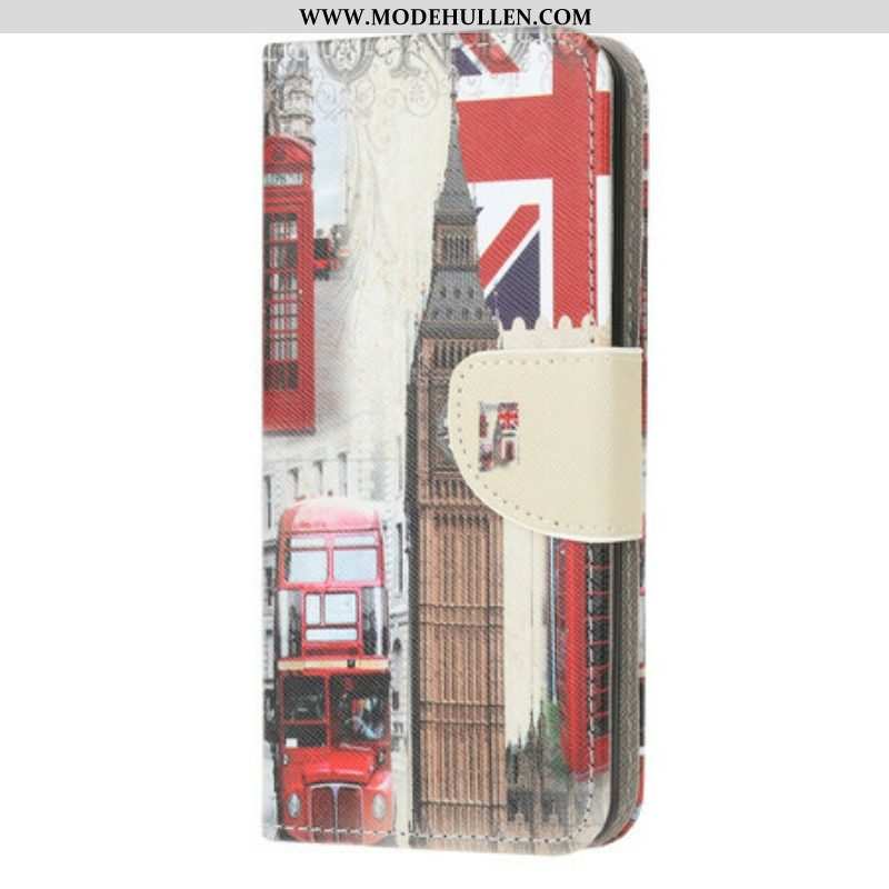 Flip Case Für Samsung Galaxy M12 / A12 Londoner Leben