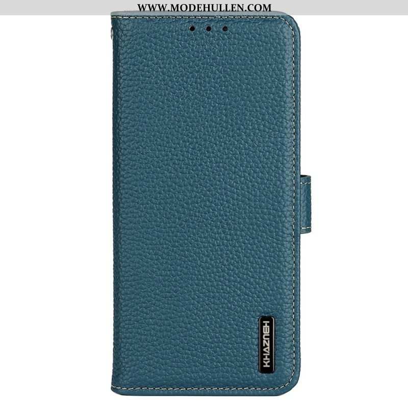 Flip Case Für Samsung Galaxy M13 Khazneh Litschi-leder