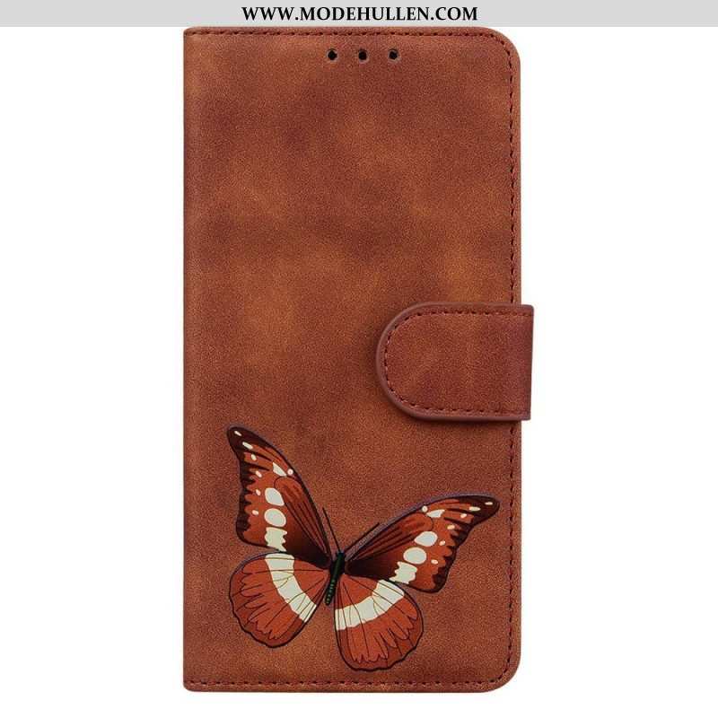 Flip Case Für Samsung Galaxy M13 Schmetterling