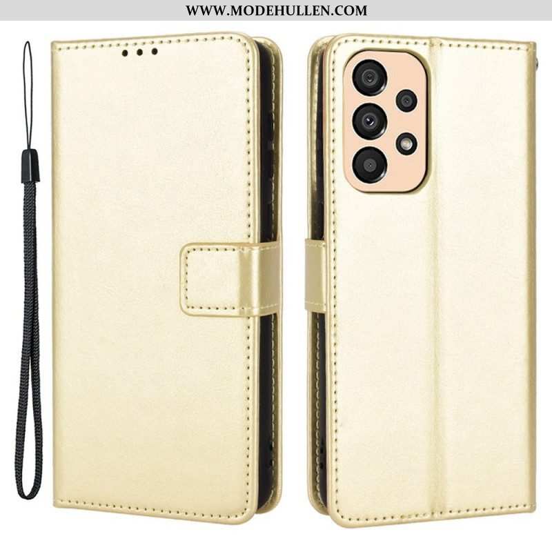 Flip Case Für Samsung Galaxy M23 5G Auffälliges Kunstleder