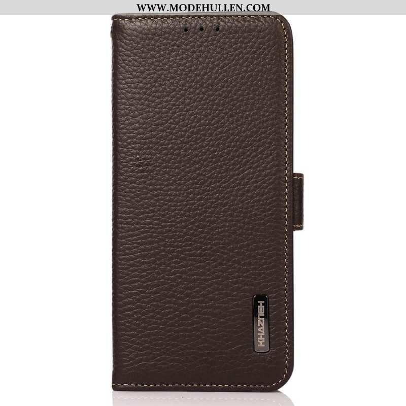 Flip Case Für Samsung Galaxy M23 5G Lychee-leder Khazneh Rfid