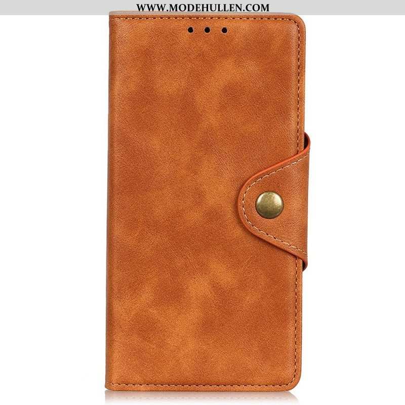 Flip Case Für Samsung Galaxy M23 5G Magnetischer Knopf
