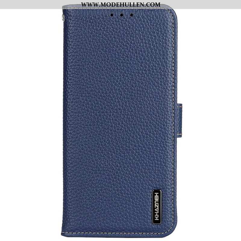 Flip Case Für Samsung Galaxy M33 5G Khazneh Litschi-leder