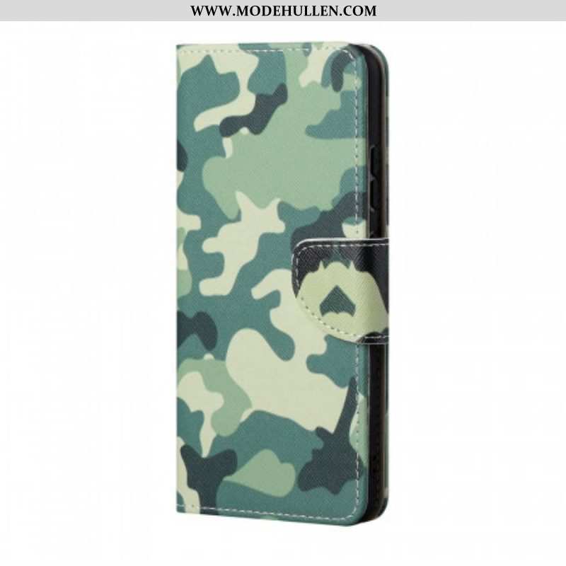 Flip Case Für Samsung Galaxy M53 5G Militärische Tarnung