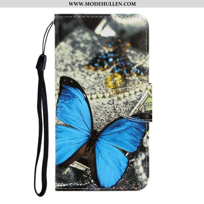Flip Case Für Samsung Galaxy S20 Ultra Mit Kordel Variationen Von Schmetterlingsriemen