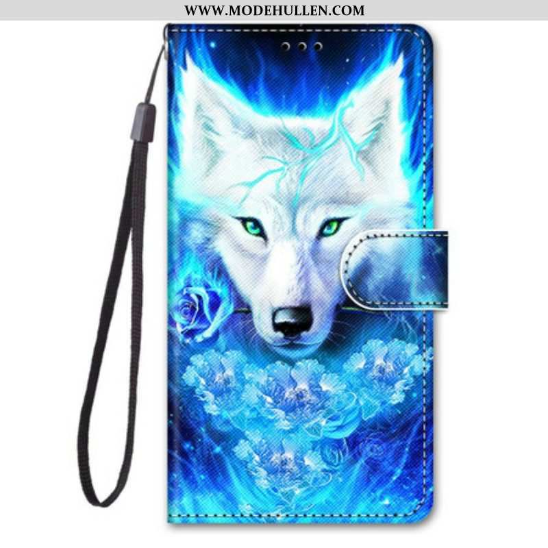 Flip Case Für Samsung Galaxy S21 5G Magischer Wolf