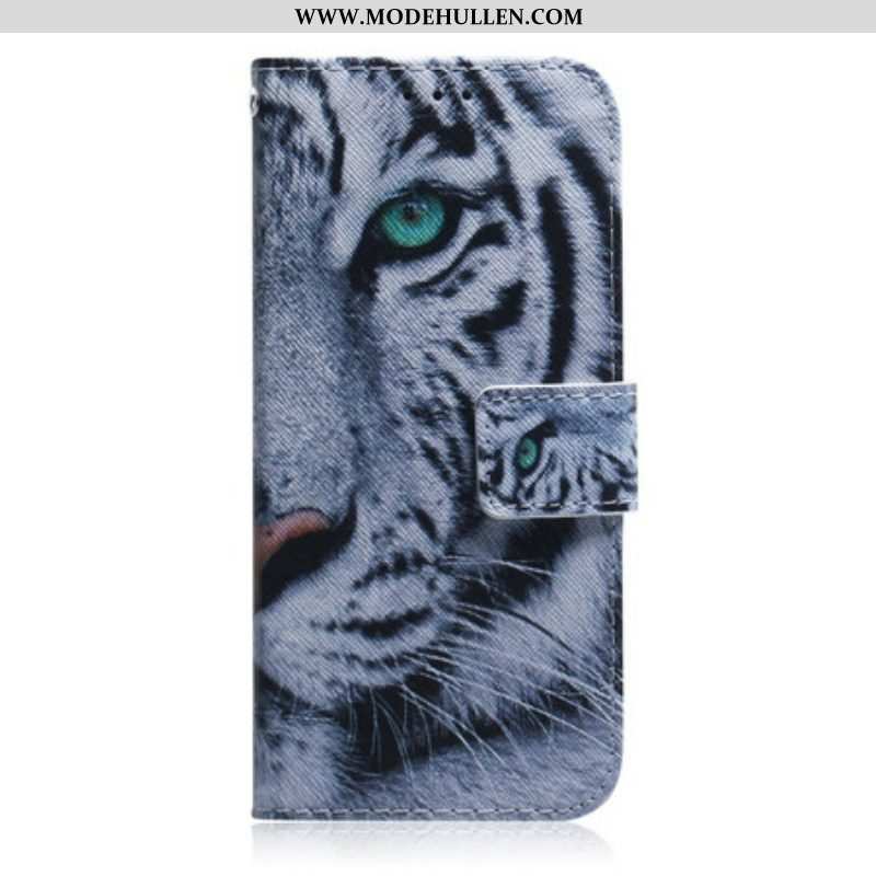 Flip Case Für Samsung Galaxy S21 5G Tigergesicht