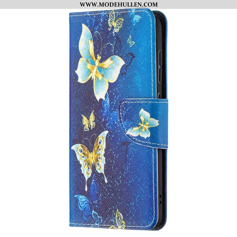 Flip Case Für Samsung Galaxy S21 FE Schmetterlingskönige