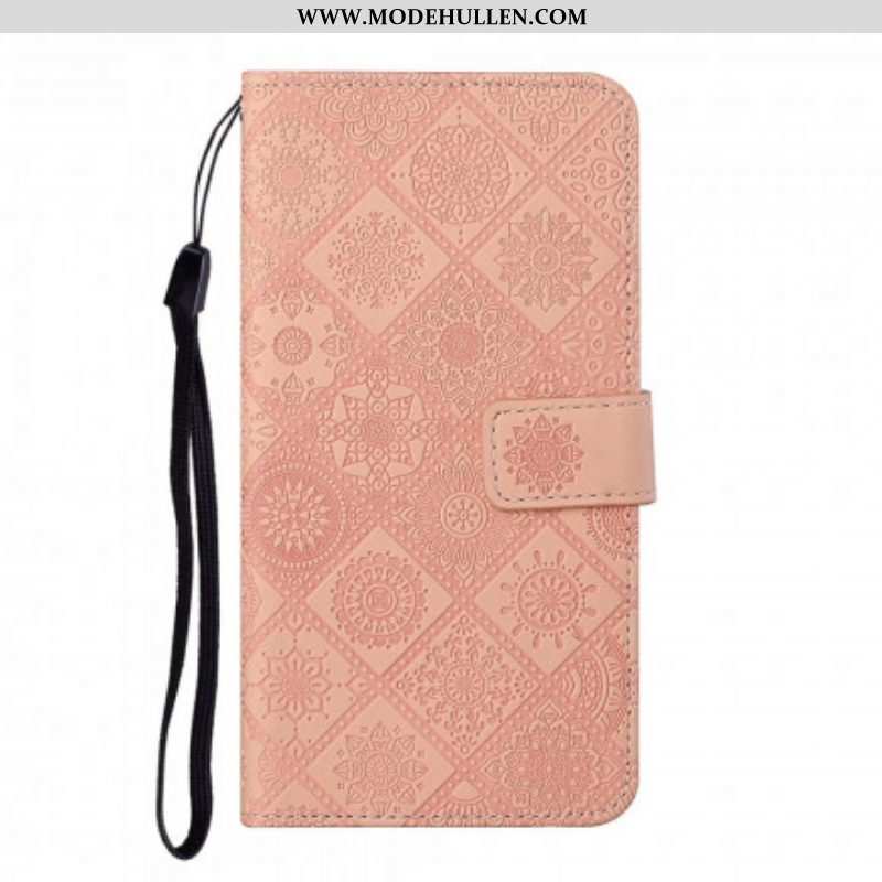 Flip Case Für Samsung Galaxy S21 Plus 5G Gobelinmuster