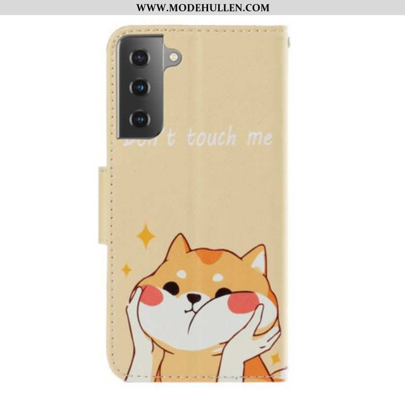 Flip Case Für Samsung Galaxy S21 Plus 5G Mit Kordel Katze. Fass Mich Nicht Mit Riemen An