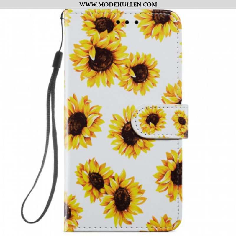 Flip Case Für Samsung Galaxy S22 Plus 5G Sonnenblumen