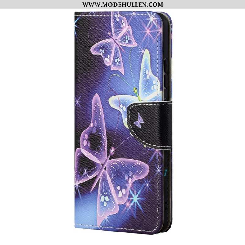 Flip Case Für Samsung Galaxy S22 Ultra 5G Souveräne Schmetterlinge