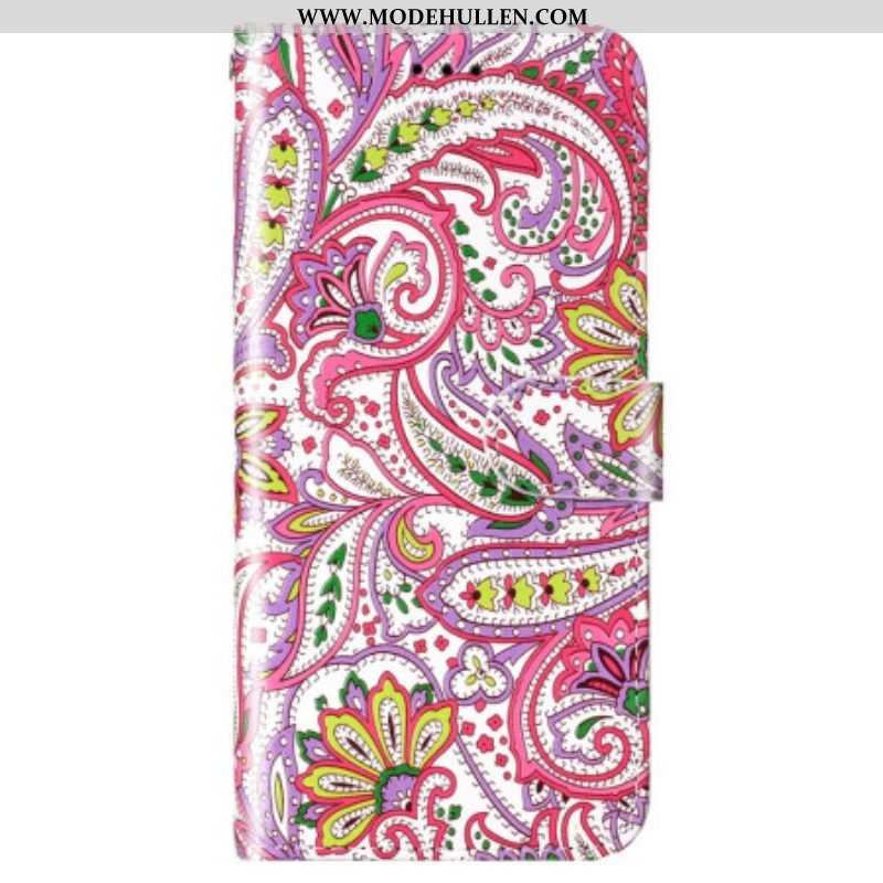 Flip Case Für Samsung Galaxy S23 5G Mit Kordel Riemchen-kaschmir-stil