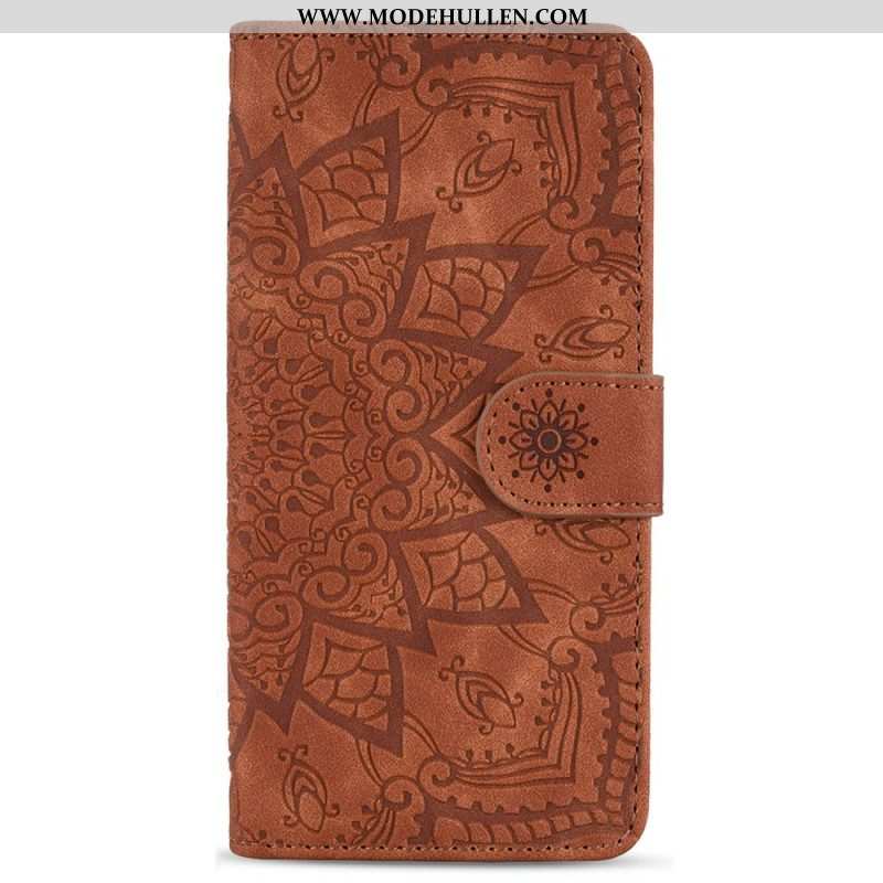 Flip Case Für Samsung Galaxy S23 5G Mit Kordel Stilvolles Riemchen-mandala