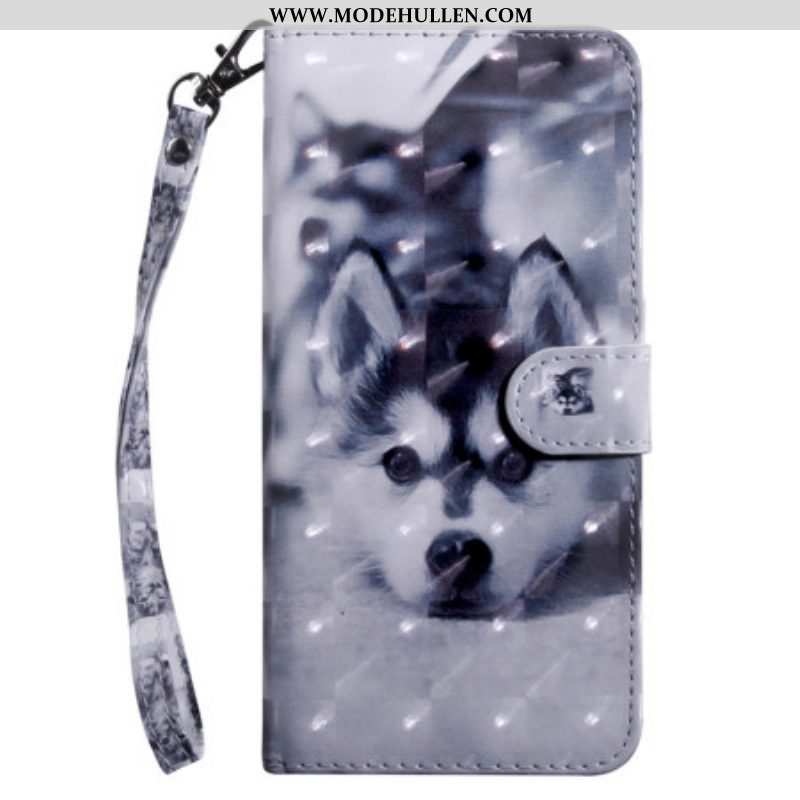 Flip Case Für Samsung Galaxy S23 5G Mit Kordel Thong Husky