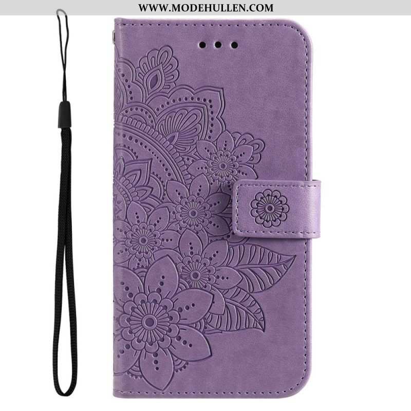 Flip Case Für Samsung Galaxy S23 Plus 5G Mit Kordel Riemchen-mandala