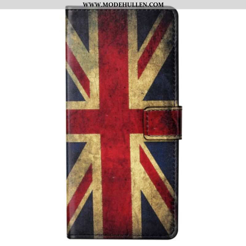 Flip Case Für Samsung Galaxy S23 Plus 5G Vintage Englische Flagge