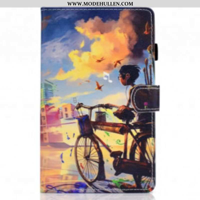 Flip Case Für Samsung Galaxy Tab A7 (2020) Fahrradkunst