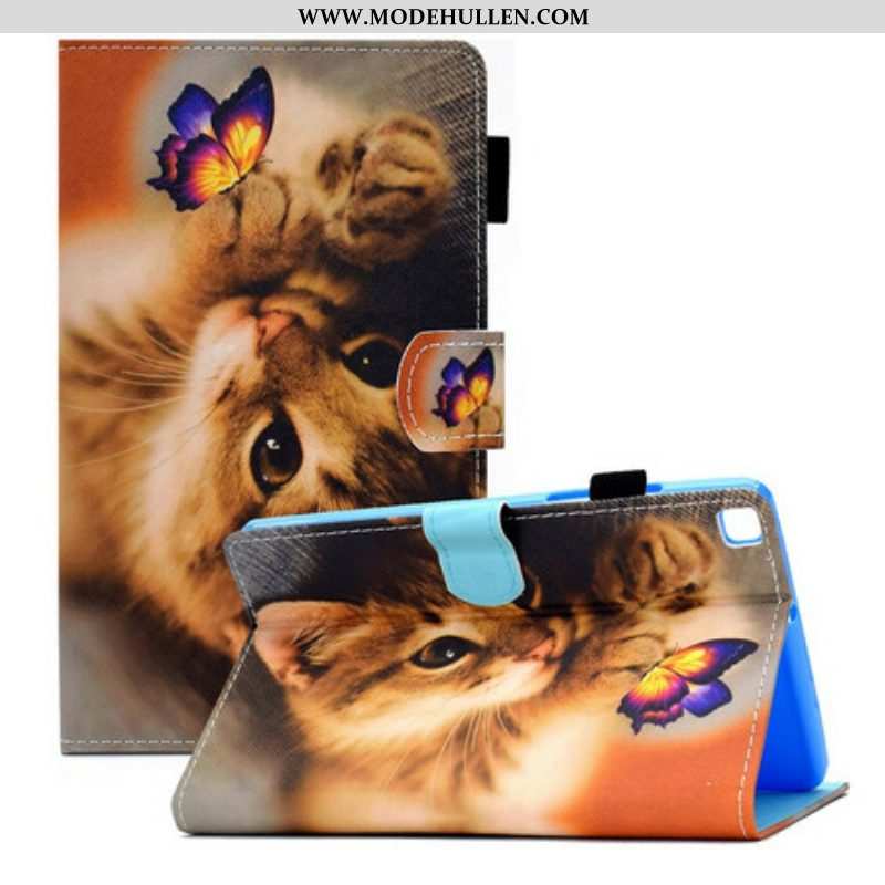 Flip Case Für Samsung Galaxy Tab A7 Lite Mein Kätzchen Und Mein Schmetterling
