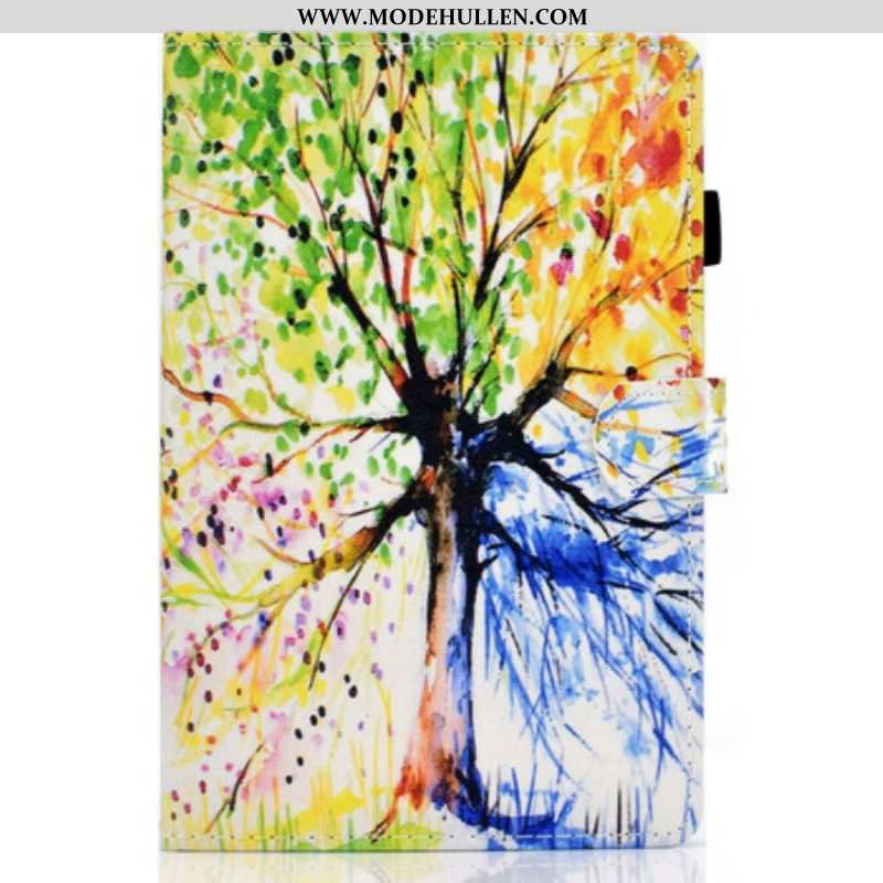 Flip Case Für Samsung Galaxy Tab S8 / Tab S7 Aquarellbaum