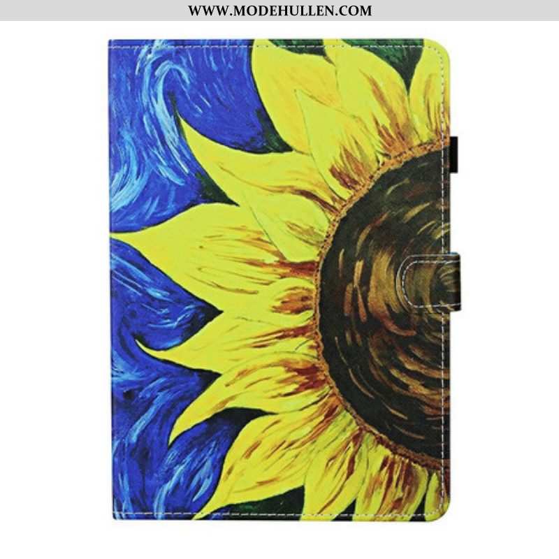 Flip Case Für Samsung Galaxy Tab S8 / Tab S7 Bemalte Sonnenblume