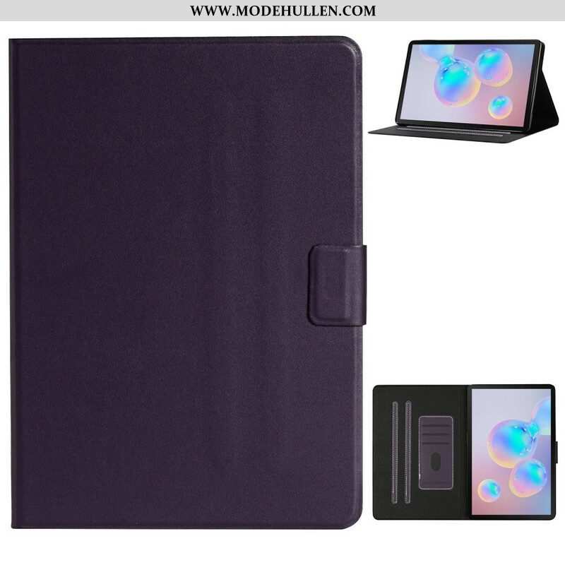 Flip Case Für Samsung Galaxy Tab S8 / Tab S7 Klassisches Kunstleder