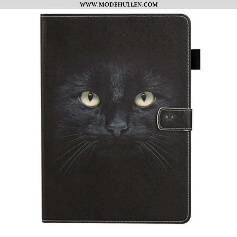 Flip Case Für Samsung Galaxy Tab S8 / Tab S7 Schwarze Katze