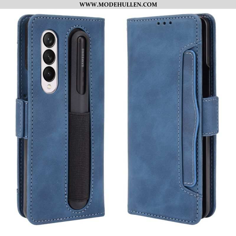 Flip Case Für Samsung Galaxy Z Fold 3 5G Erstklassiger Stifthalter