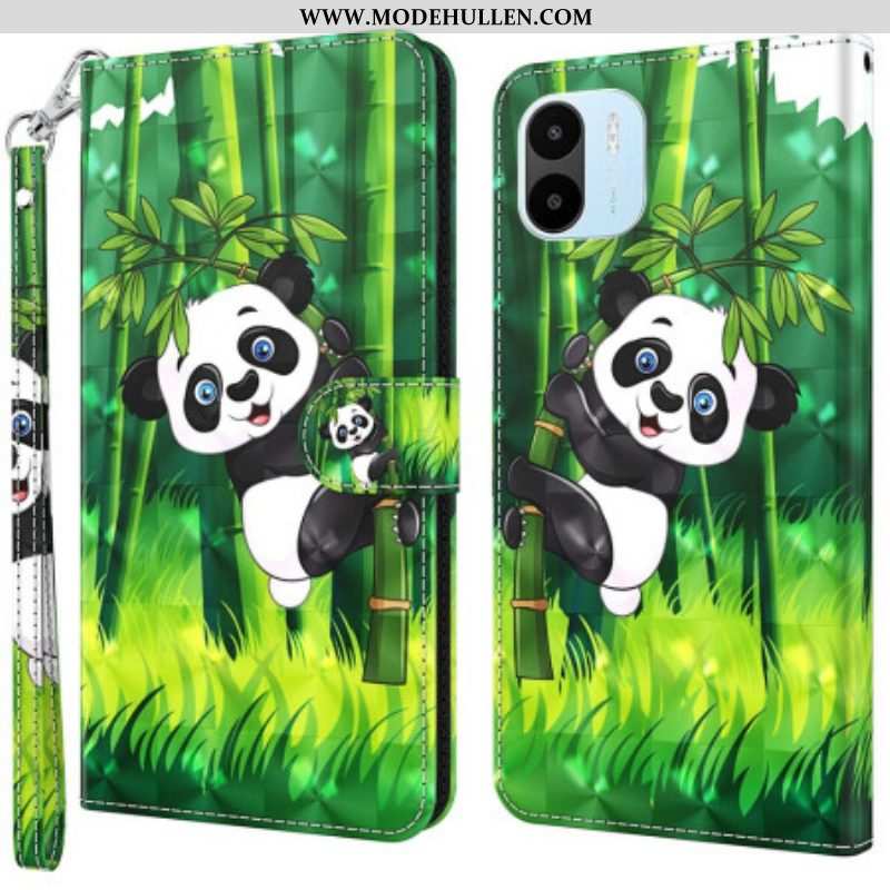 Flip Case Für Xiaomi Redmi A1 Panda Und Bambus