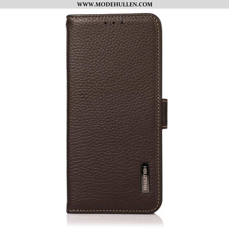 Flip Case Für Xiaomi Redmi Note 10 / 10S Lychee-leder Khazneh Rfid