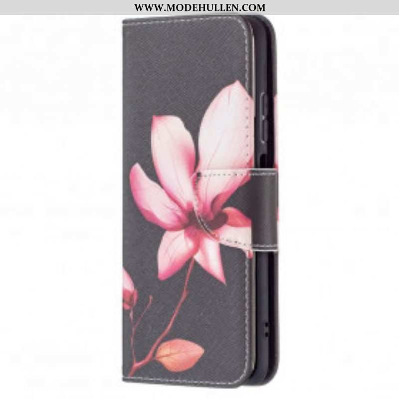 Flip Case Für Xiaomi Redmi Note 10 / 10S Pinke Blume