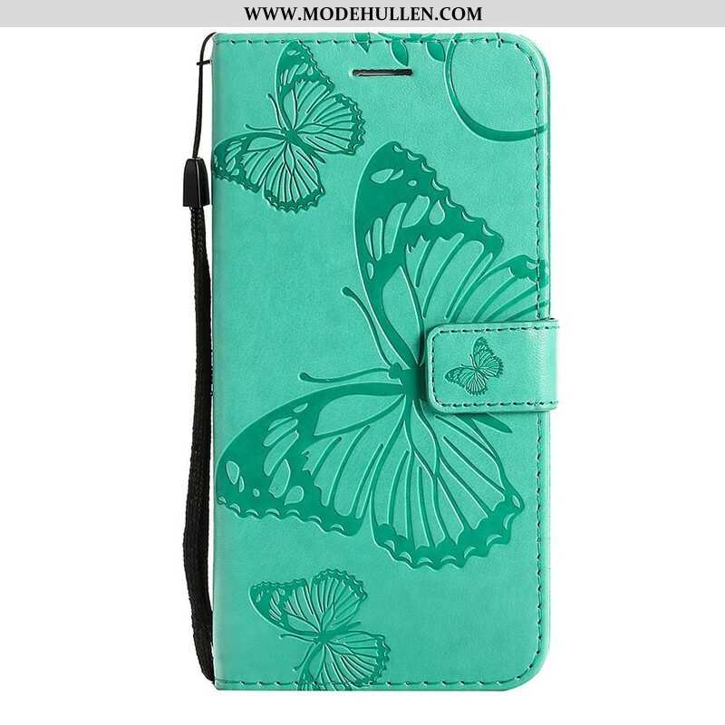 Flip Case Für Xiaomi Redmi Note 10 5G Riesige Schmetterlinge