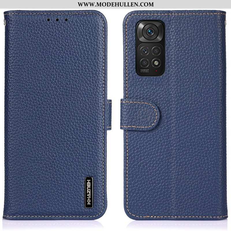 Flip Case Für Xiaomi Redmi Note 11 / 11S Khazneh Litschi-leder