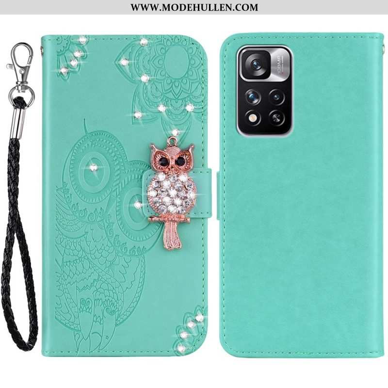 Flip Case Für Xiaomi Redmi Note 11 Pro Plus 5G Eulen-mandala Und Charme