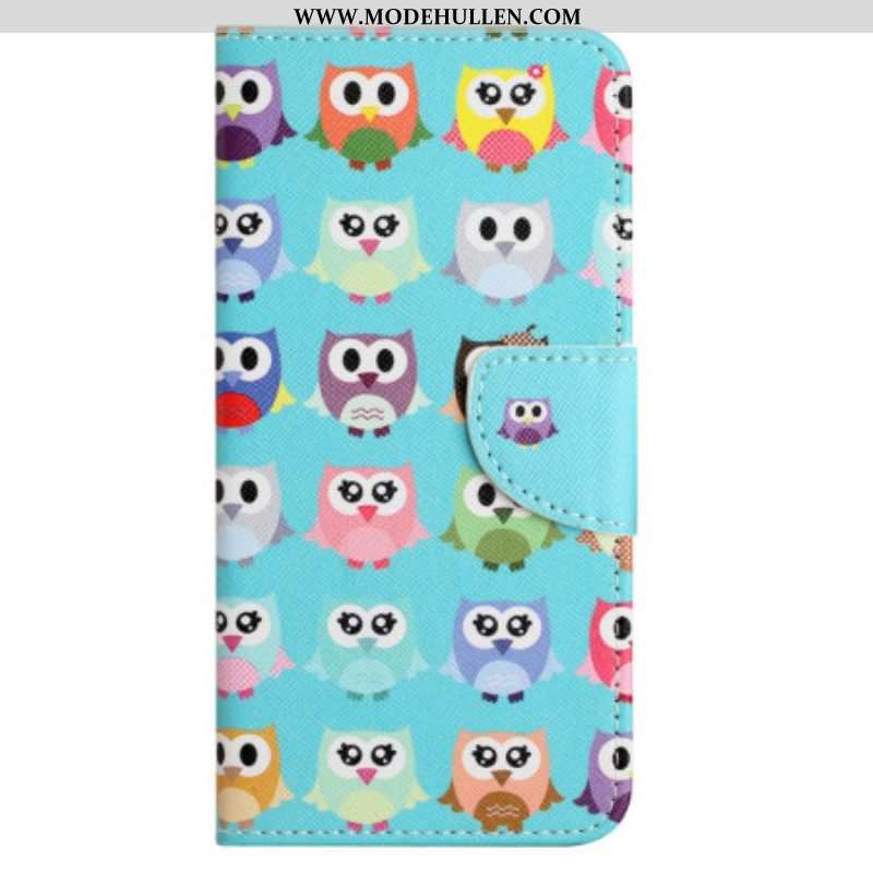 Flip Case Für Xiaomi Redmi Note 12 4G Eulen